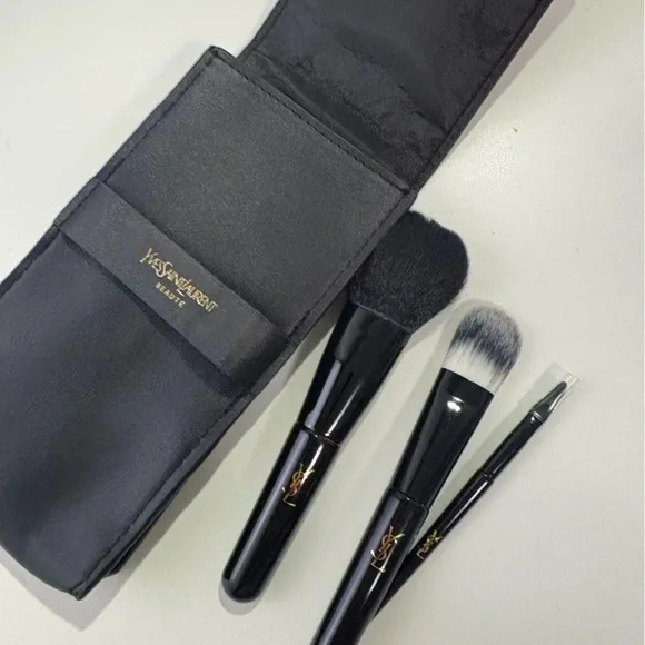 Yves Saint Laurent Black Brush Trio with Case - Picture 6 of 9
